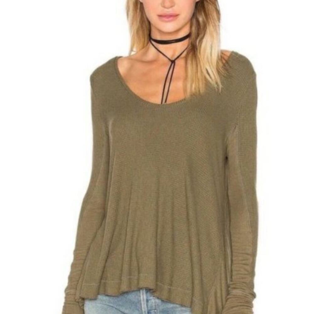 Free people army green thermal